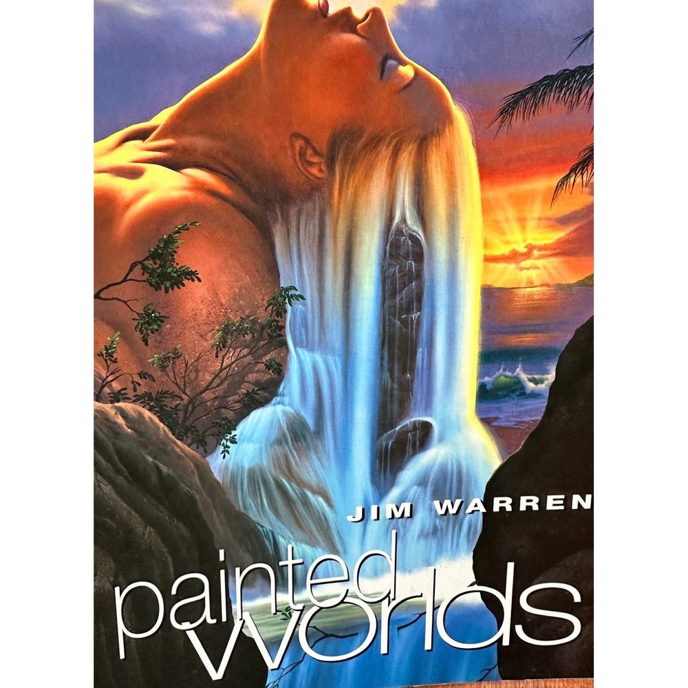Jim Warren Painted Worlds Art Book Surrealism Fantasy Illustrations Softcover
